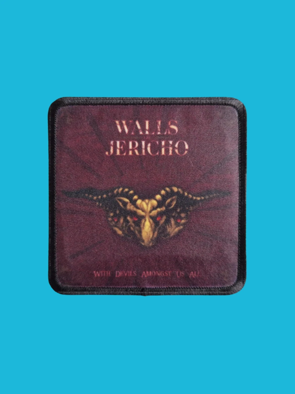 Patch Walls of Jericho - With Devils Amongst Us All - Imprimé - Carré de 7,5 x 7,5 centimètres